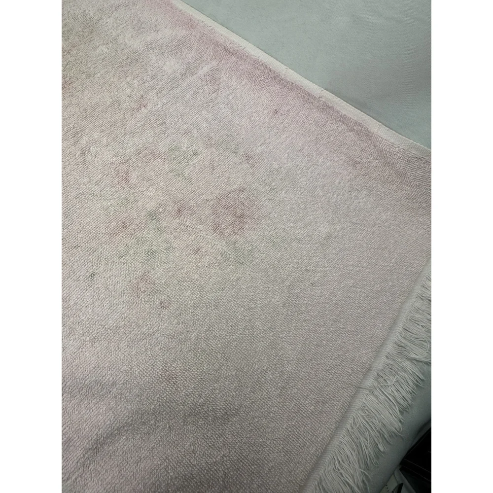 Vintage Lady Pepperell Hand Towel Pink Roses Floral 27” x 15” EUC Cotton MCM